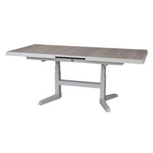 Blue Valley uitschuifbare & verstelbare dining tafel mist grey L 143 - 183 x D 88 x H 51 - 75 cm Oosterik Home - Oosterik home