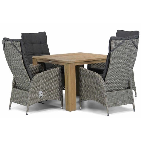 Garden Collections Lincoln/Brighton 100 cm dining tuinset 5-delig