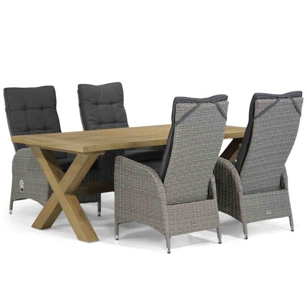 Garden Collections Lincoln/Oregon 200 cm dining tuinset 5-delig