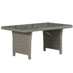Garden Collections New Castle lounge/dining tafel 140 x 80 cm