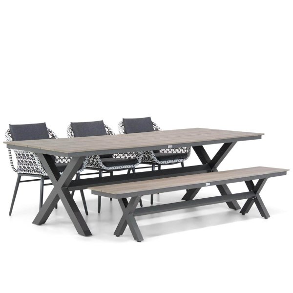 Lifestyle Dolphin/Forest 240 cm dining tuinset 5-delig