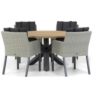 Garden Collections Oxbow/Rockville 120 cm dining tuinset 5-delig