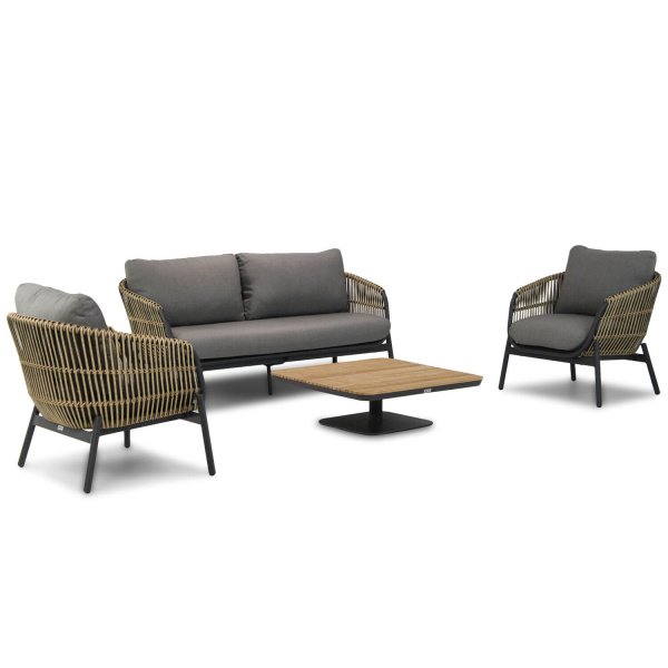 Coco Nathan/Ralph 90 cm stoel-bank loungeset 4-delig