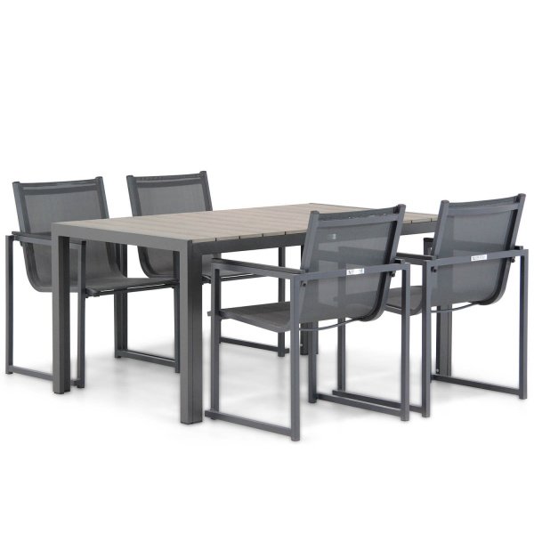 Lifestyle Delgada/Young 155 cm dining tuinset 5-delig