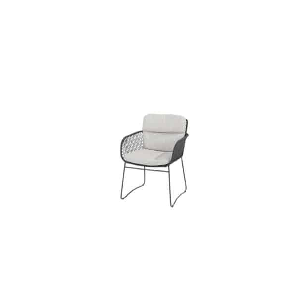 Aprilla dining stoel antraciet incl. 2 kussens 4SO - 4so