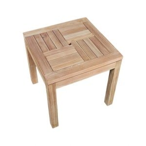 Bajo Bijzettafel 50x50 Teak - Buitengewoon de boet
