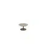 Boaz coffee table ceramic central leg terre 60 X 35cm