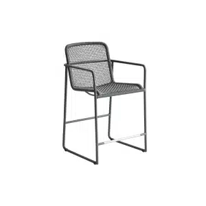 Borek | Tuinstoel Mira Hoog | Donkergrijs