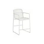 Borek | Tuinstoel Mira Hoog | Wit-Taupe