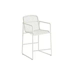 Borek | Tuinstoel Mira Hoog | Wit-Taupe