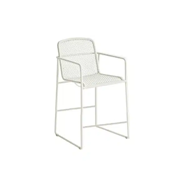 Borek | Tuinstoel Mira Hoog | Wit-Taupe
