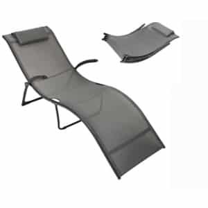 Calypso Opvouwbaar Ligbed Metaal/textilene 173x63x65cm