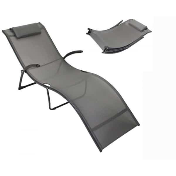 Calypso Opvouwbaar Ligbed Metaal/textilene 173x63x65cm