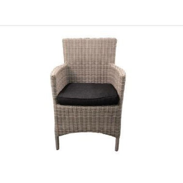 Diana Dining stoel incl handgreep Wicker HM15 off white - stof 239 - Own