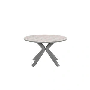 Edison tafel Ø122 cm taupe/teak