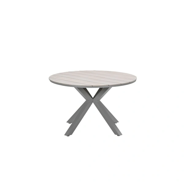 Edison tafel Ø122 cm taupe/teak