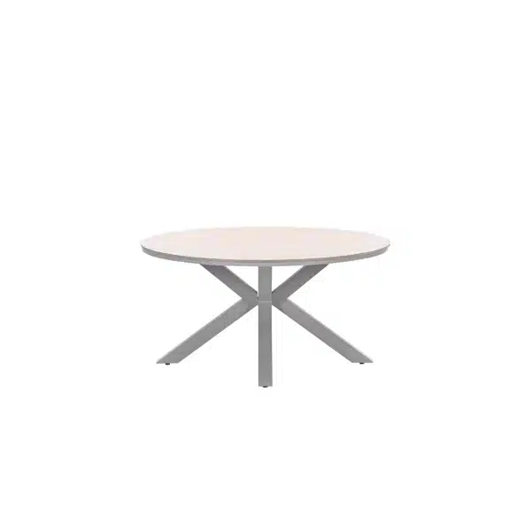 Edison tafel Ø148 cm taupe/teak