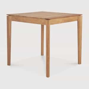 Ethnicraft Outdoor Bistrotafel Bok Teakhout, 80 x 80cm - Naturel - Vierkant