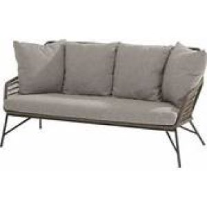 Fabrice loungebank 2,5-zits antraciet - 4so