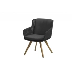 Flores dining chair Teak legs Anthracite with 2 cushions