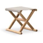 Folding stool Frame teak wood Fabric Sunproof II - Chill dept