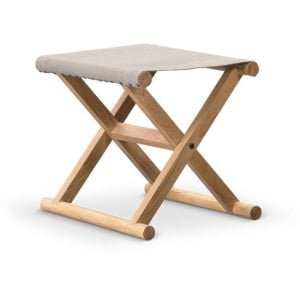 Folding stool Frame teak wood Fabric Sunproof II - Chill dept