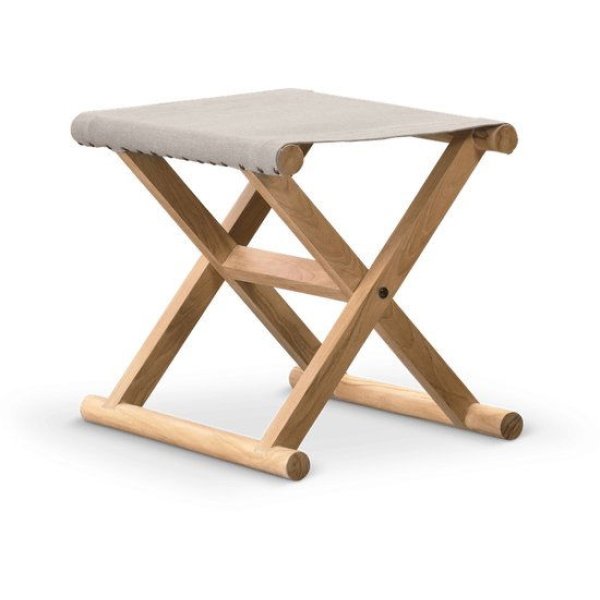 Folding stool Frame teak wood Fabric Sunproof II - Chill dept