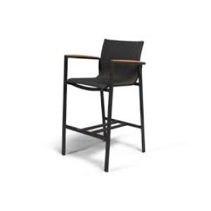 Foxx Barstoel Teak Charcoal - Tierra outdoor