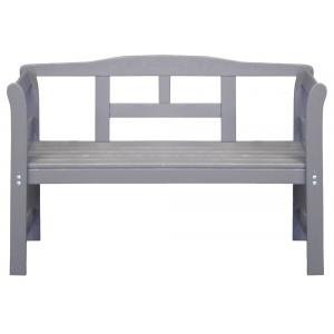 Friese 2-zits houten tuinbank grijs