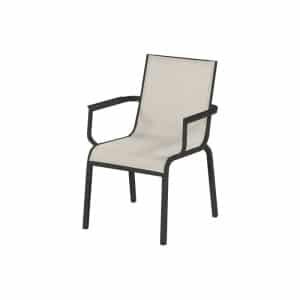 Gina Alu Sling stackable arm chair I - Hartman