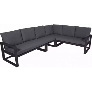 Hoek Loungebank Pina Colada Negro