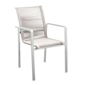 Ishi stackable dining chair aluminium salix/rope salix 2023 - Yoi