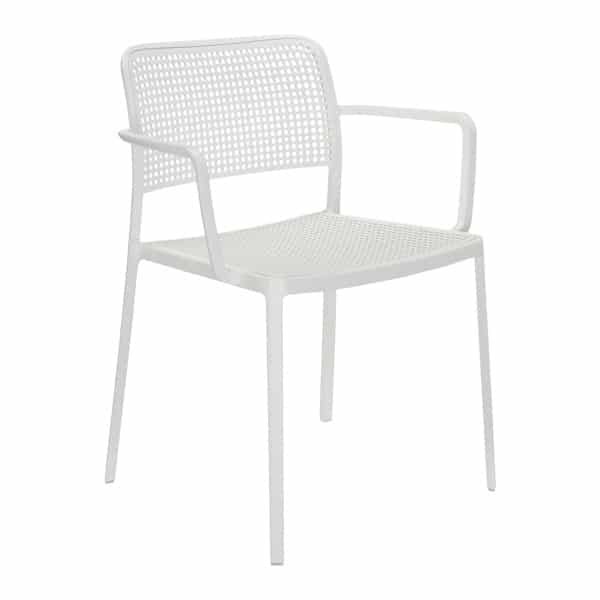 Kartell Audrey Armstoel - Wit/wit