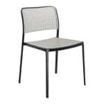 Kartell Audrey Stoel - Zwart/lichtgrijs