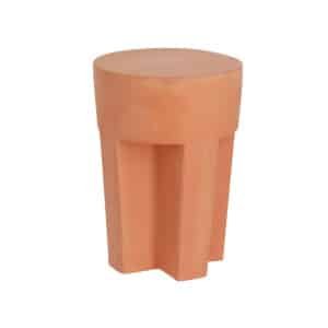Kave Home Outdoor Bijzettafel Vilena Ø33cm - Roestbruin
