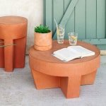 Kave Home Outdoor Salontafel Vilena Ø60cm - Roestbruin