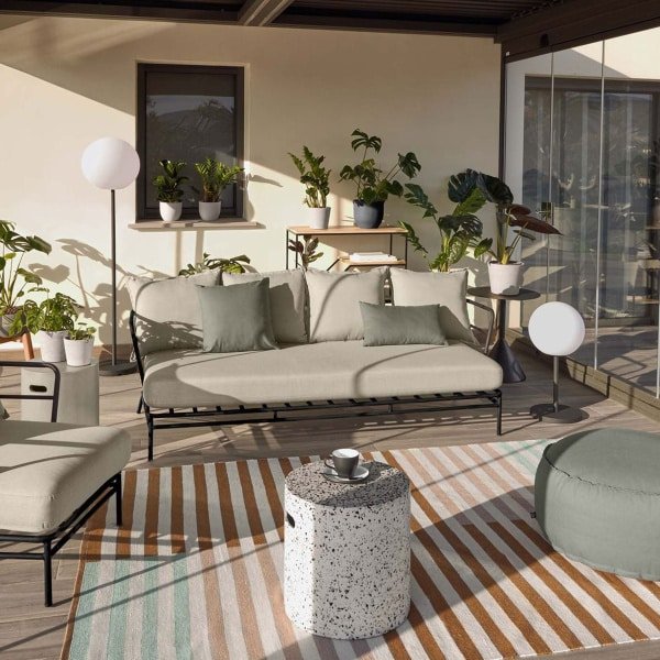 Kave Home Tuinbank Mareluz 197cm - Grijs Kave Home Tuinbank Mareluz 197cm - Grijs