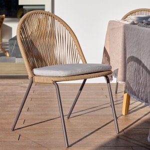 Kave Home Tuinstoel 'Shann' kleur Beige
