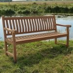 LivingFurn Tuinbank 'Patrick' Teakhout, 150 cm