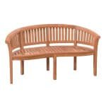Livingfurn Tuinbank Banana Teakhout, 150cm - Bruin