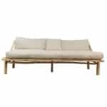 Lounge sofa teak 200 cm - Van der leeden