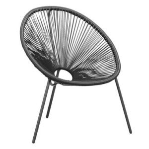 Loungestoel Formentera - antraciet - Leen Bakker
