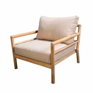 Mare lounge chair teak/multi natural AW - Yoi