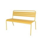 MaximaVida metalen tuinbank Max 120 cm okergeel