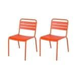 MaximaVida metalen tuinstoel Max XXL oranje - doos per 2 stuks