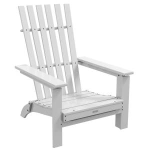 Outsunny Adirondack Opvouwbare Houten Stoel Met Armsteun 68X81X93 Cm Wit