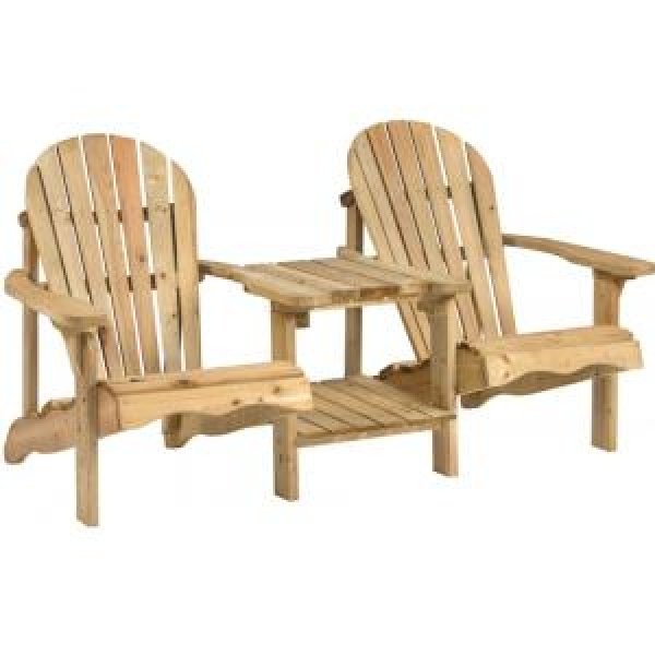 Parijs tete-a-tete houten tuinbank geïmpregneerd Parijs tete-a-tete houten tuinbank geïmpregneerd