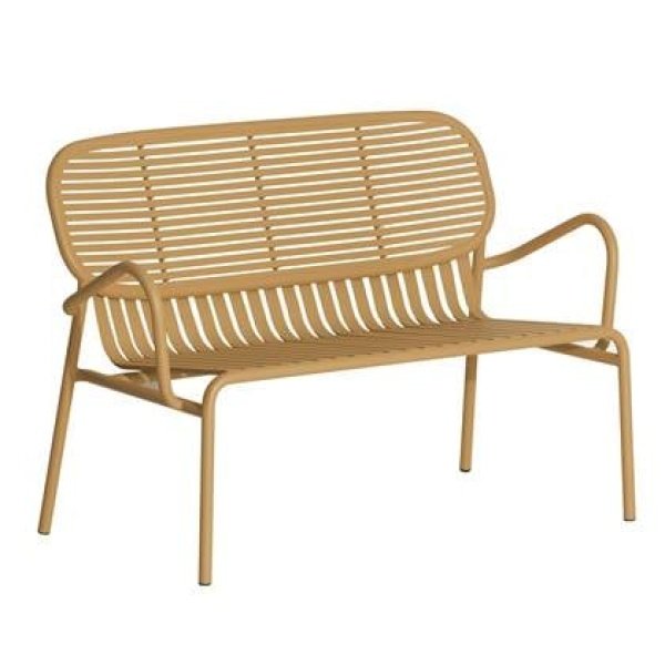 Petite Friture Week-end tuinbank 2-zits Gold Petite Friture Week-end tuinbank 2-zits Gold