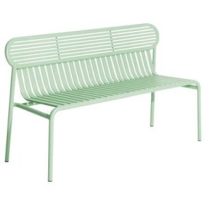 Petite Friture Week-end tuinbank met rugleuning Mint Green