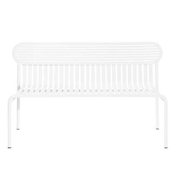Petite Friture Week-end tuinbank met rugleuning wit Petite Friture Week-end tuinbank met rugleuning wit